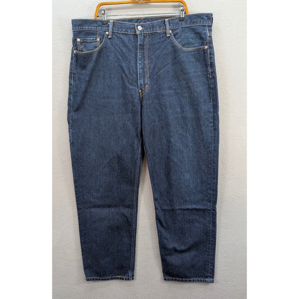 Levi's 550 Relaxed Fit Denim Tapered Jeans Mens 42x32 Blue 100% Cotton Dark Wash